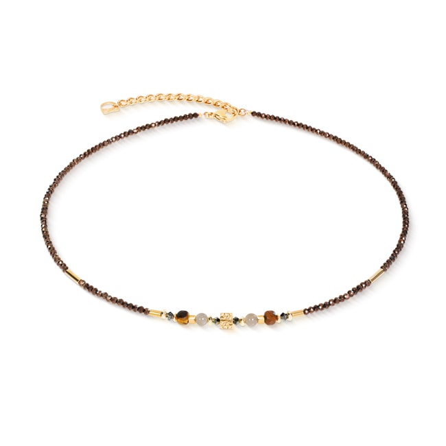Coeur de Lion Necklace Cube Balance Golden Hazel - 3048/10-1116