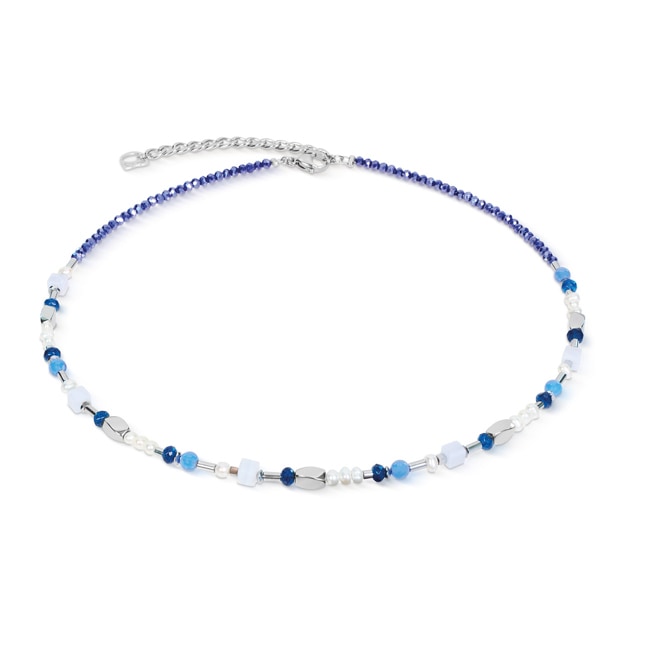 Coeur de Lion Halskette Mosaic Sky Silber - 1140/10-0700
