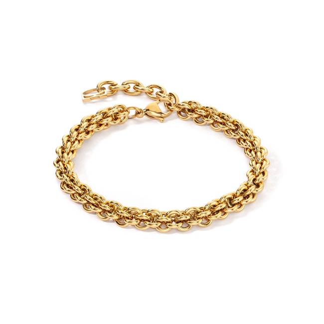 Coeur de Lion Mesh Chain Bracelet Gold - 0800/30-1600