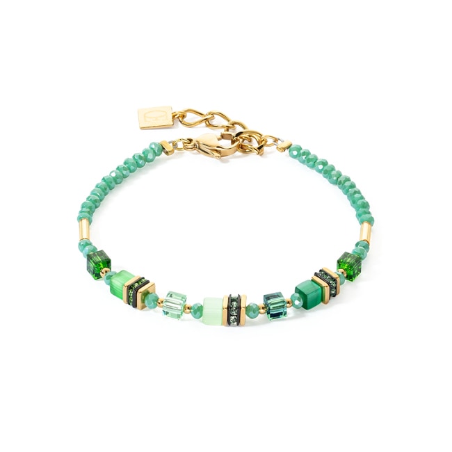 Coeur de Lion Bracelet Mini Cubes Green - 4565/30-0500