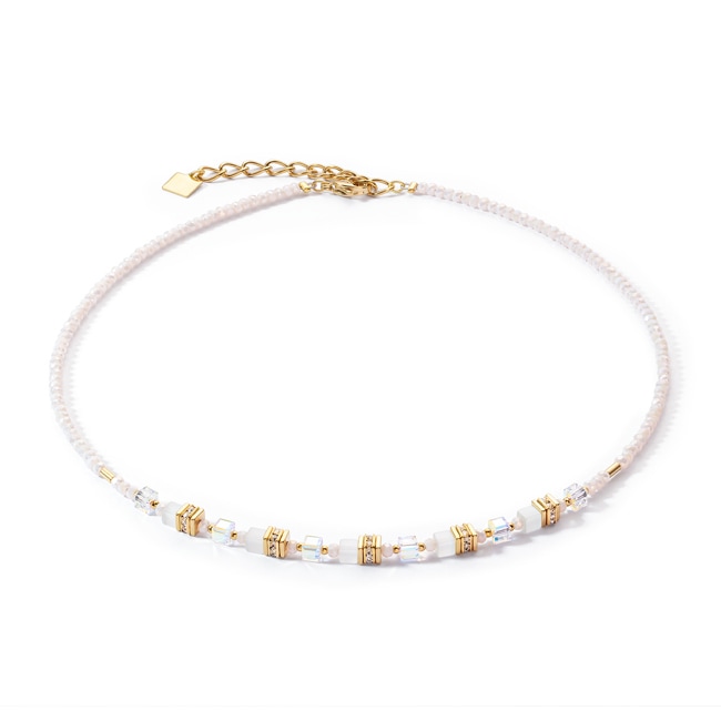 Coeur de Lion Collier Mini Cubes Or Blanc - 4565/10-1416