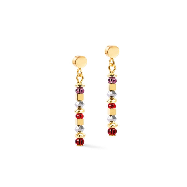 Coeur de Lion Earrings Golden Whisper Brown-Red - 4359/21-1103