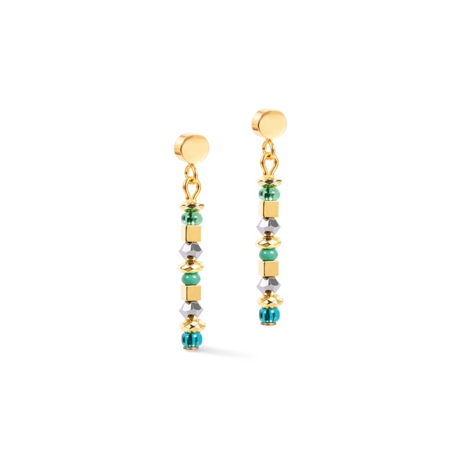 Coeur de Lion Earrings Golden Whisper Green-Gold - 4359/21-0516