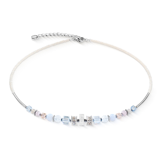 Coeur de Lion Shape Mix Nexus Halskette Silber-Pastell - 3023/10-1039