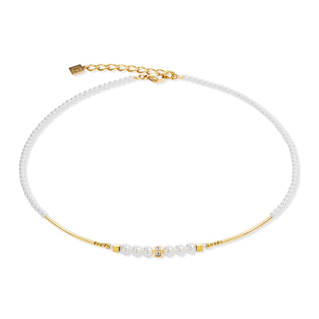 Coeur de Lion Shimmering Princess Pearls Necklace Gold-White - 4312/10-1416