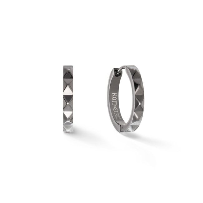 Coeur de Lion Spikes Creolen 23 Anthrazit - 0135/21-1223