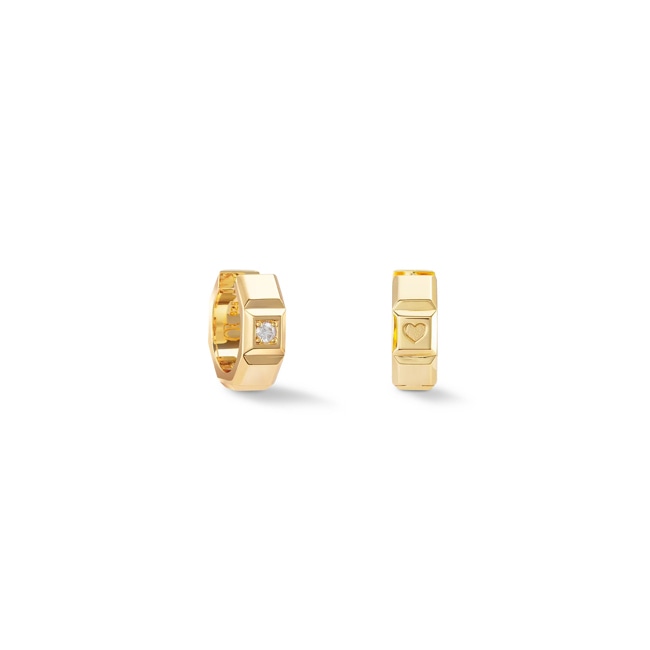 Coeur de Lion Statement Collection Sparkling Créole 17mm Or - 1011/23-1600