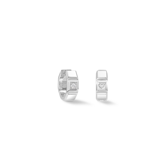 Coeur de Lion Statement Collection Sparkling Créole 17mm Argent - 1011/23-1700