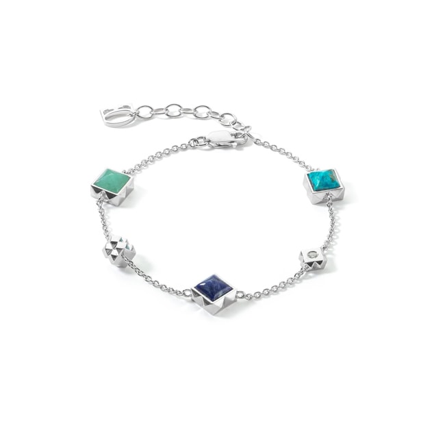 Coeur de Lion Station Collection Bracelet Argent-Bleu - 1035/30-0717