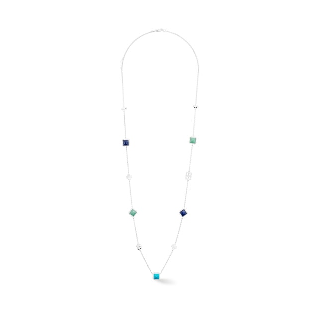 Coeur de Lion Station Collection Collier Long Argent-Bleu - 1036/10-0717