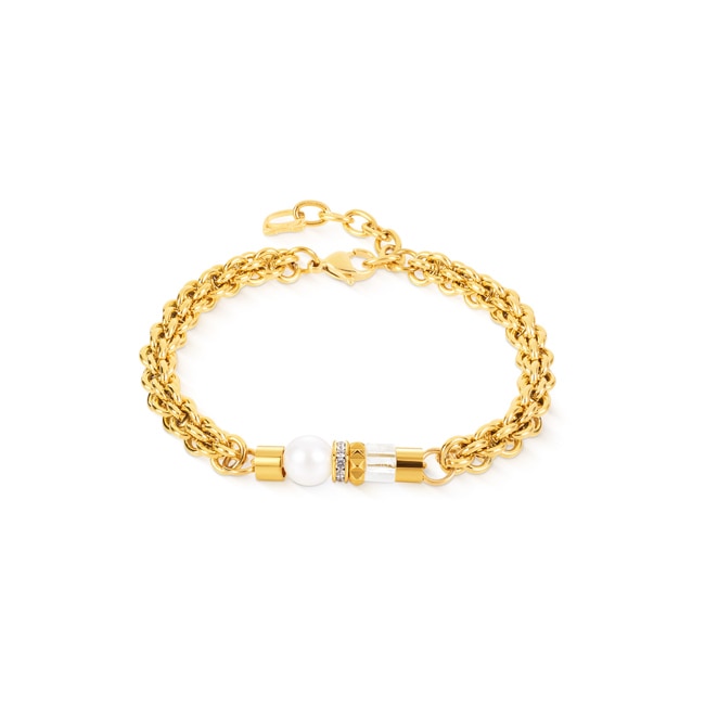 Coeur de Lion Structure Armband Gold - 1144/30-1416