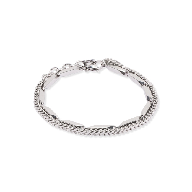 Coeur de Lion Twisted Layers Bracelet Silver - 0801/30-1700
