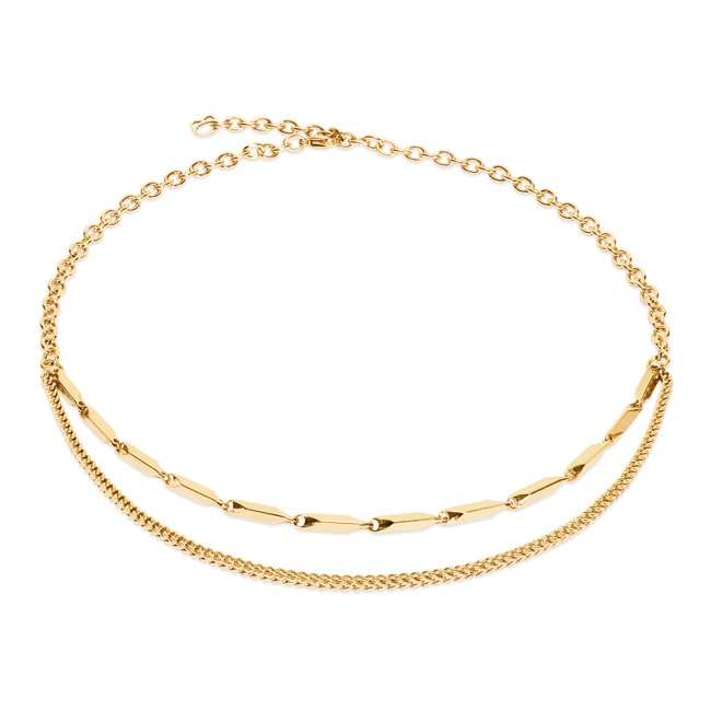 Coeur de Lion Twisted Layers Necklace Gold - 0801/10-1600