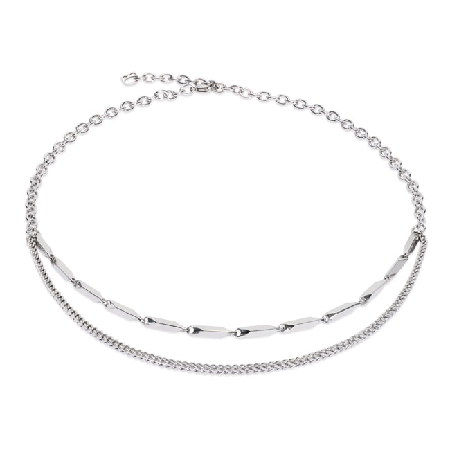 Coeur de Lion Twisted Layers Necklace Silver - 0801/10-1700
