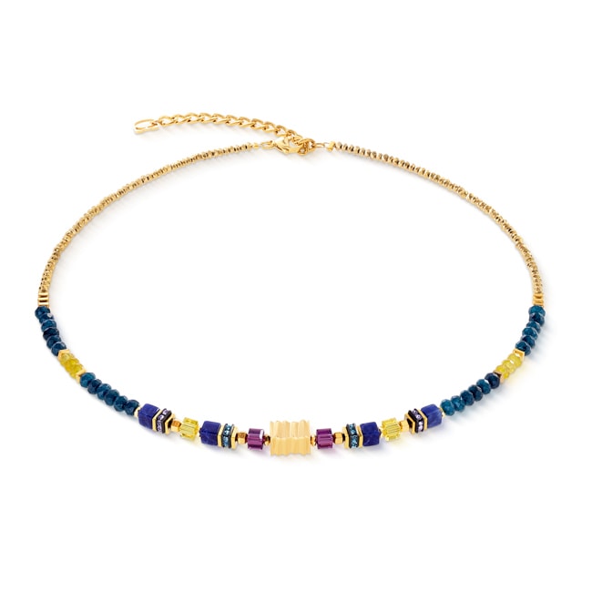 Coeur de Lion Wave Precious Flow Halskette Gold-Energy - 3046/10-1592