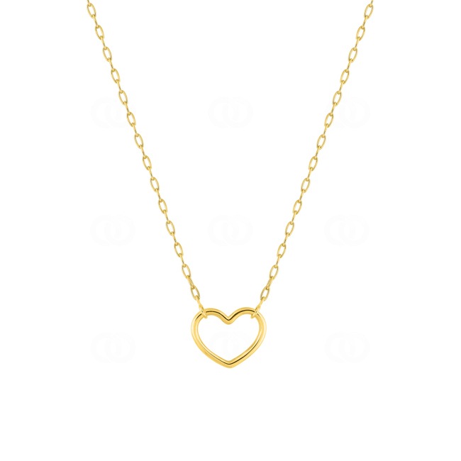 Necklace 375/9 K Yellow Gold Heart 11 x 9mm - 397246.00