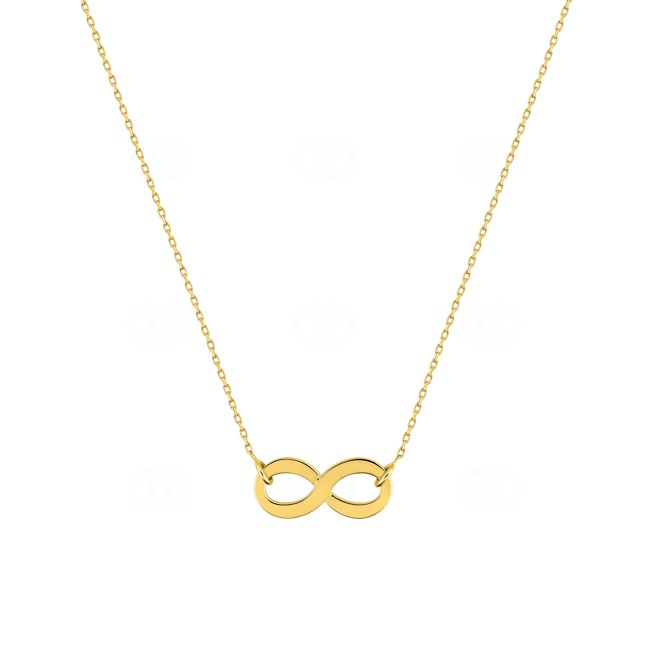 Necklace 375/9 K Yellow Gold Infinity Necklace 375/9 K Yellow Gold Infinity - 9K7758-42