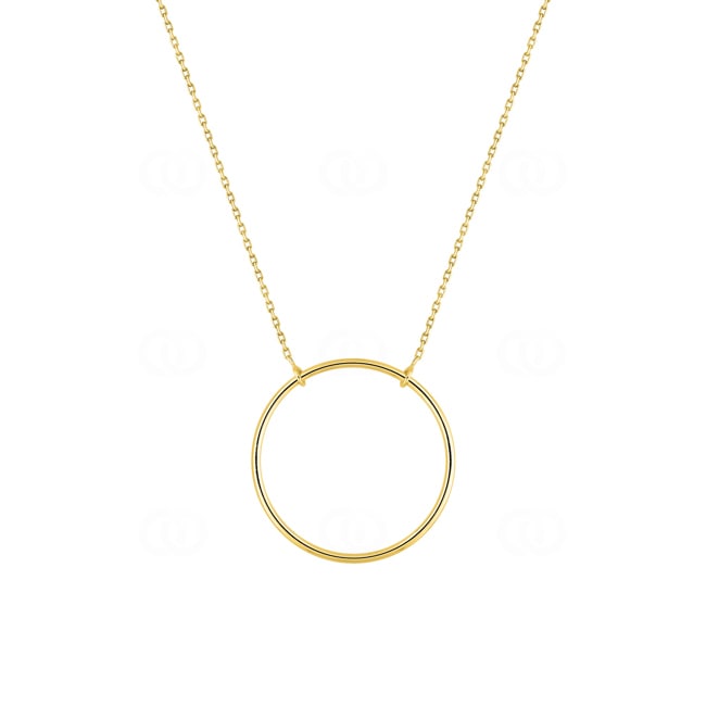 Collier 375/9 K Gelbgold Kreis Ø 21mm - 9K7773-42