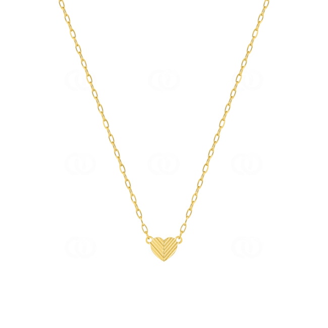 Necklace 375/9 K Yellow Gold with Heart Necklace 375/9 K Yellow Gold with Heart - 397289.00