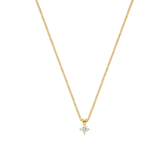 Necklace 375/9 K Yellow Gold with Lab Grown Diamond 0.10 ct - 9KLGD236Y