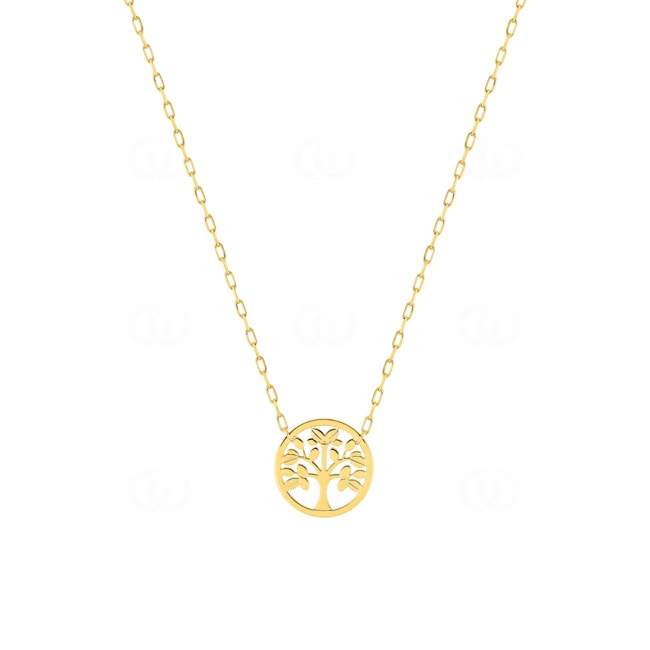 Collier 375/9 K Gelbgold mit Lebensbaum - 397510.00