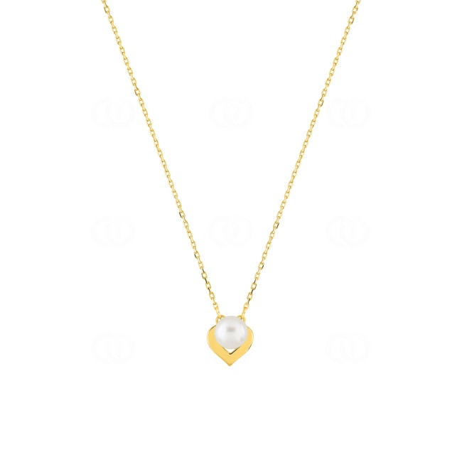 Collier 375/9 K Gelbgold mit Süsswasserzuchtperle 5.0mm - 397388.P0