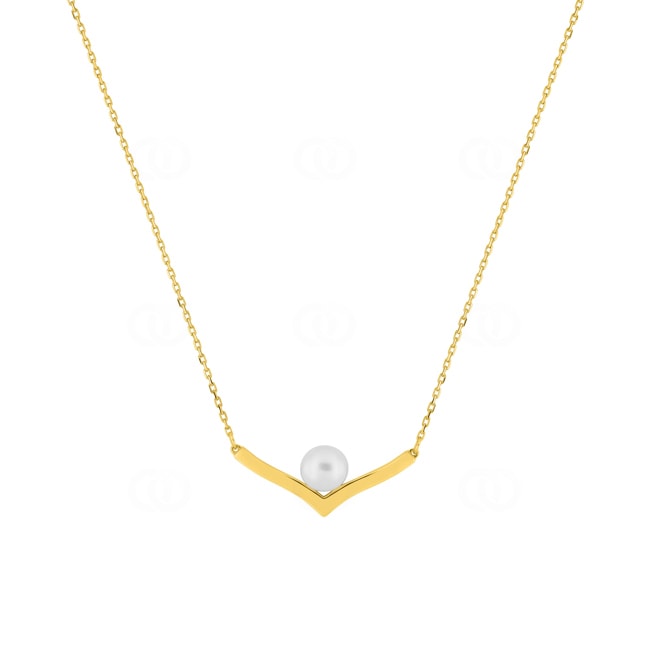 Necklace 375/9 K Yellow Gold with Freshwater Pearl 5.0mm - 397386.P0