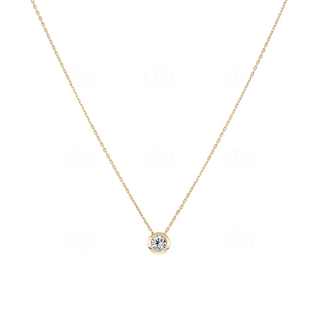 Collier 375/9 K Gelbgold mit Zirkonia 4.0mm Collier 375/9 K Gelbgold mit Zirkonia 4.0mm - 393031.Z0-42