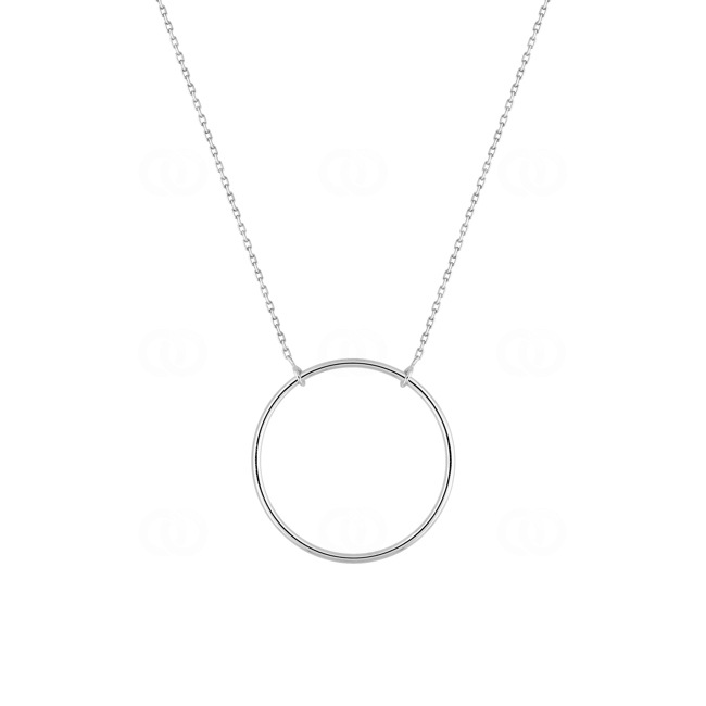Collier 375/9 K Weissgold Kreis Ø 21mm - 9K7773GR-42
