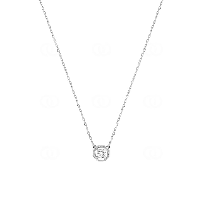 Collier or gris 375/9 ct avec zircones - 397412.Z1