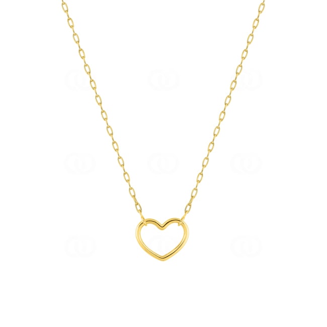 Collier or jaune 750/18 ct Cœur 11 x 9mm - 3.7246.00