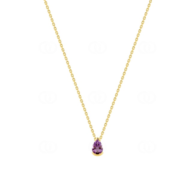 Collier or jaune 750/18 ct avec améthyste - 3.7151.A0
