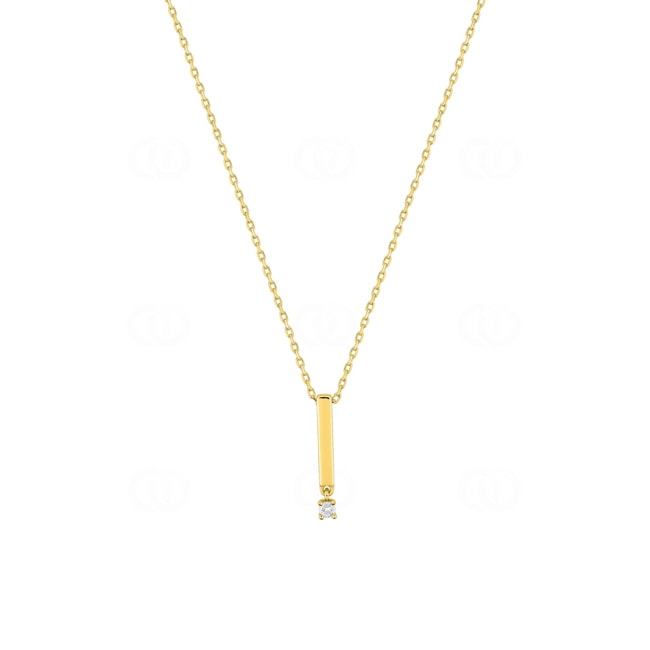 Collier 750/18 K Gelbgold mit Diamant 0.02 ct. H/p1 - 3.7365.30