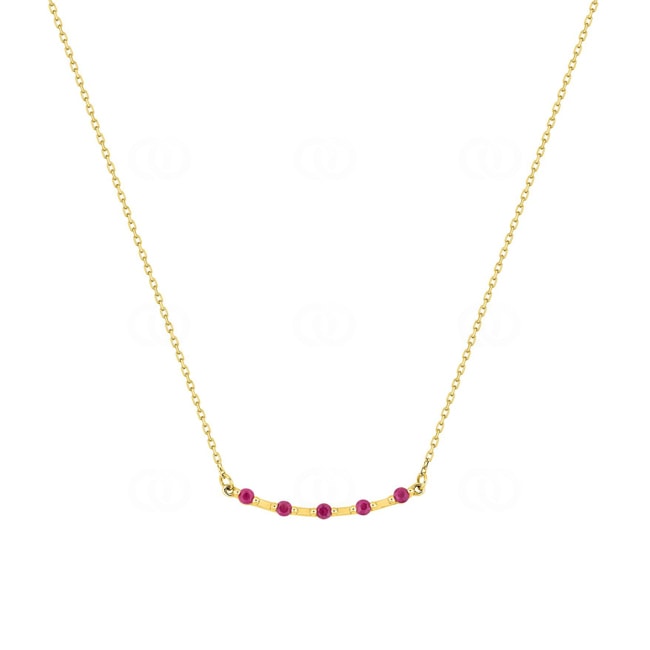 Necklace 750/18 K Yellow Gold with Rubies - 3.7395.R0