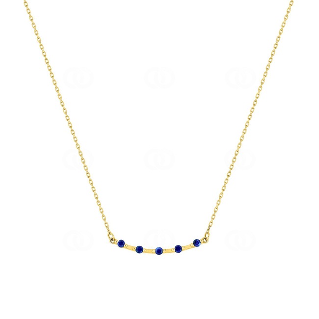 Necklace 750/18 K Yellow Gold with Sapphires - 3.7395.S0