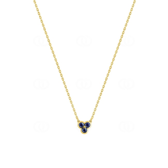 Necklace 750/18 K Yellow Gold with Sapphires - 3.7394.S0