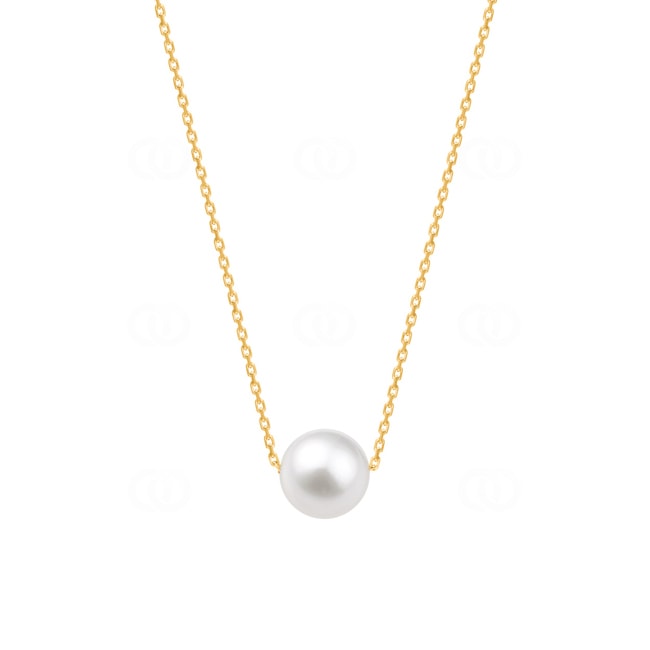 Collier or jaune 750/18 ct avec perle de culture d'eau douce - 7503P-42