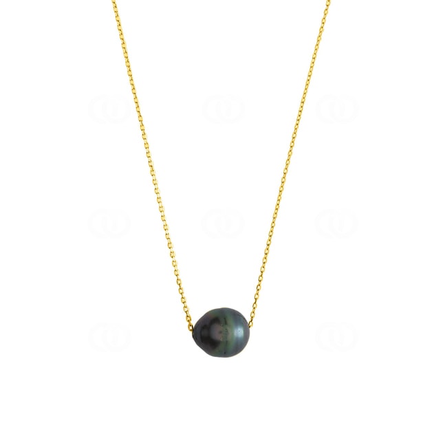 Necklace 750/18 K Yellow Gold with Tahitian Pearl - 7694.2TA-42