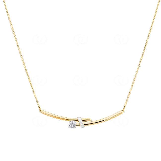 Collier 750/18 K Gelbgold mit Zirkonia - 3.7014.Z3-42