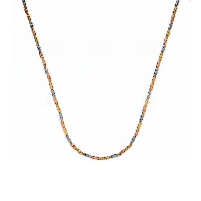 Collier 750/18 K Tricolor Tubes geschliffen - CGO719145