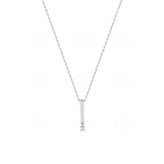 Collier 750/18 K Weissgold mit Diamant 0.02 ct. H/p1 - 3.7365.31