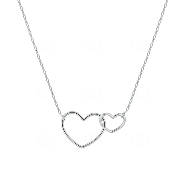 Collier or gris 750/18 ct avec cœurs entremêlés - 3.7224.01