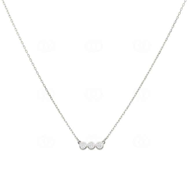 Collier 750/18 K Weissgold mit Zirkonia - 3.7135.Z1
