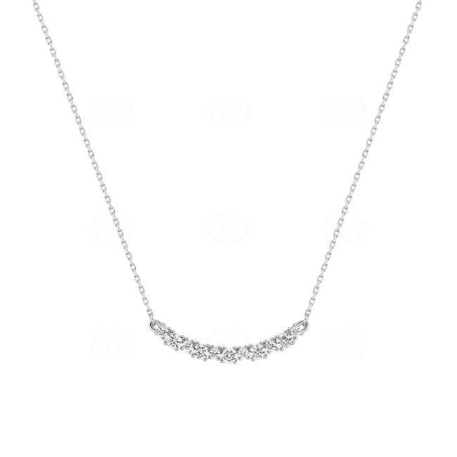 Collier 750/18 K Weissgold mit Zirkonia - 3.7404.Z1