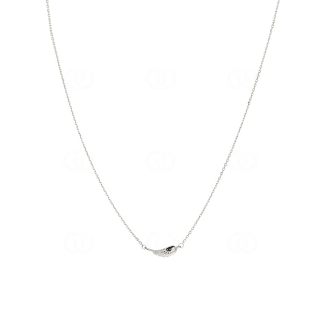 Collier argent 925 rhodié Ailes 38cm - 301110C