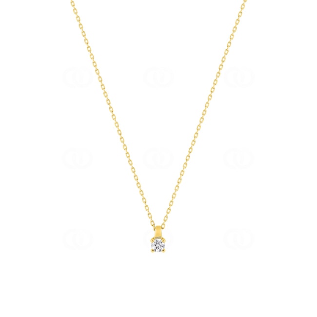 Necklace 375/9 K Yellow Gold with Cubic Zirconia 3.0mm Necklace 375/9 K Yellow Gold with Cubic Zirconia 3.0mm - 393024.Z0-42