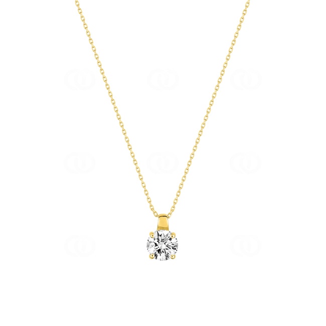Necklace 375/9 K Yellow Gold with Cubic Zirconia 6.5mm Necklace 375/9 K Yellow Gold with Cubic Zirconia 6.5mm - 393028.Z0-42