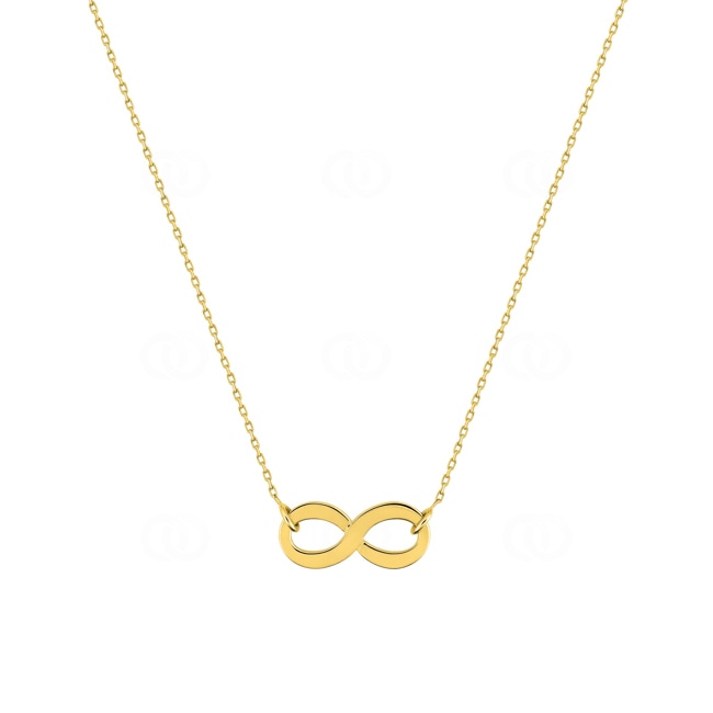 Necklace 750/18 K Yellow Gold Infinity 42cm - 7758-42