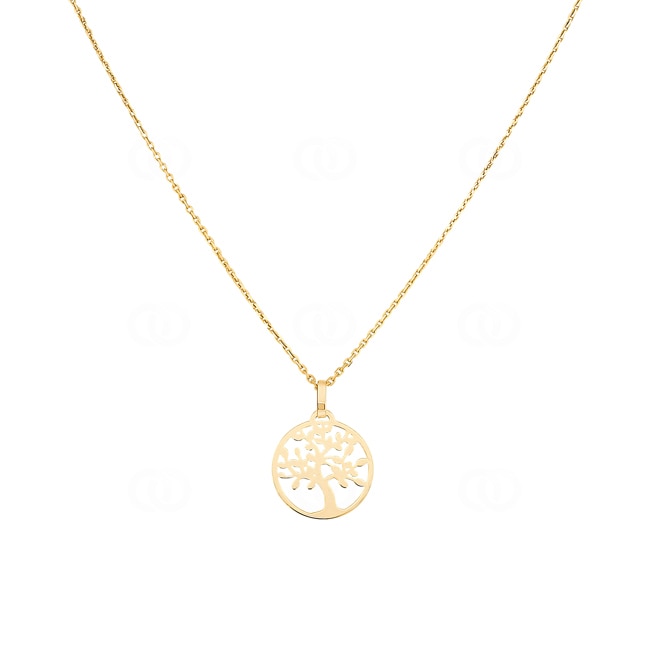 Necklace 750/18 K Yellow Gold Tree of Life 42cm - 7917-42