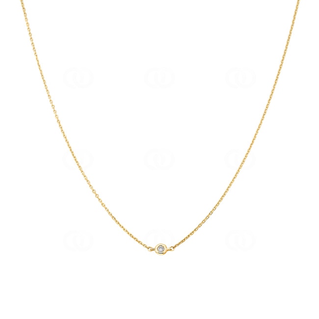Necklace with Pendant 750/18 K Yellow Gold with Diamond 0.03 ct H/si by CHRISTIAN - AN-1000961648
